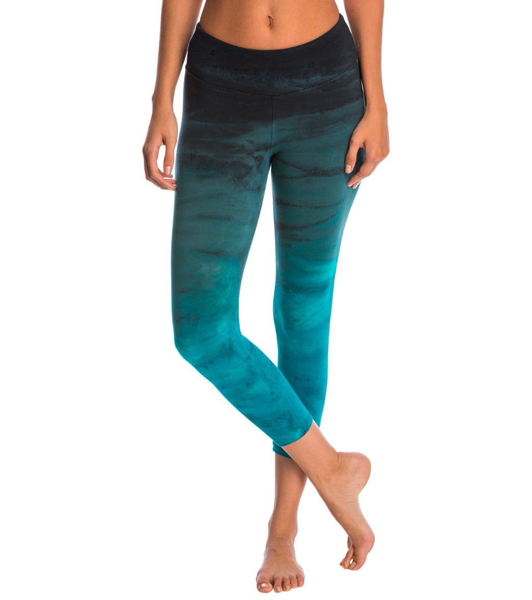 Hard Tail Flat Waisted Cotton Yoga Capris