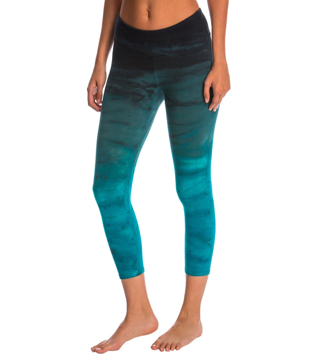 Hard Tail Flat Waisted Cotton Yoga Capris