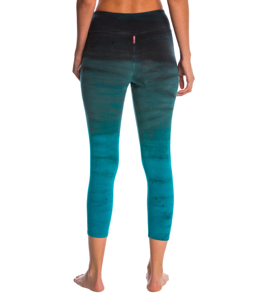 Hard Tail Flat Waisted Cotton Yoga Capris