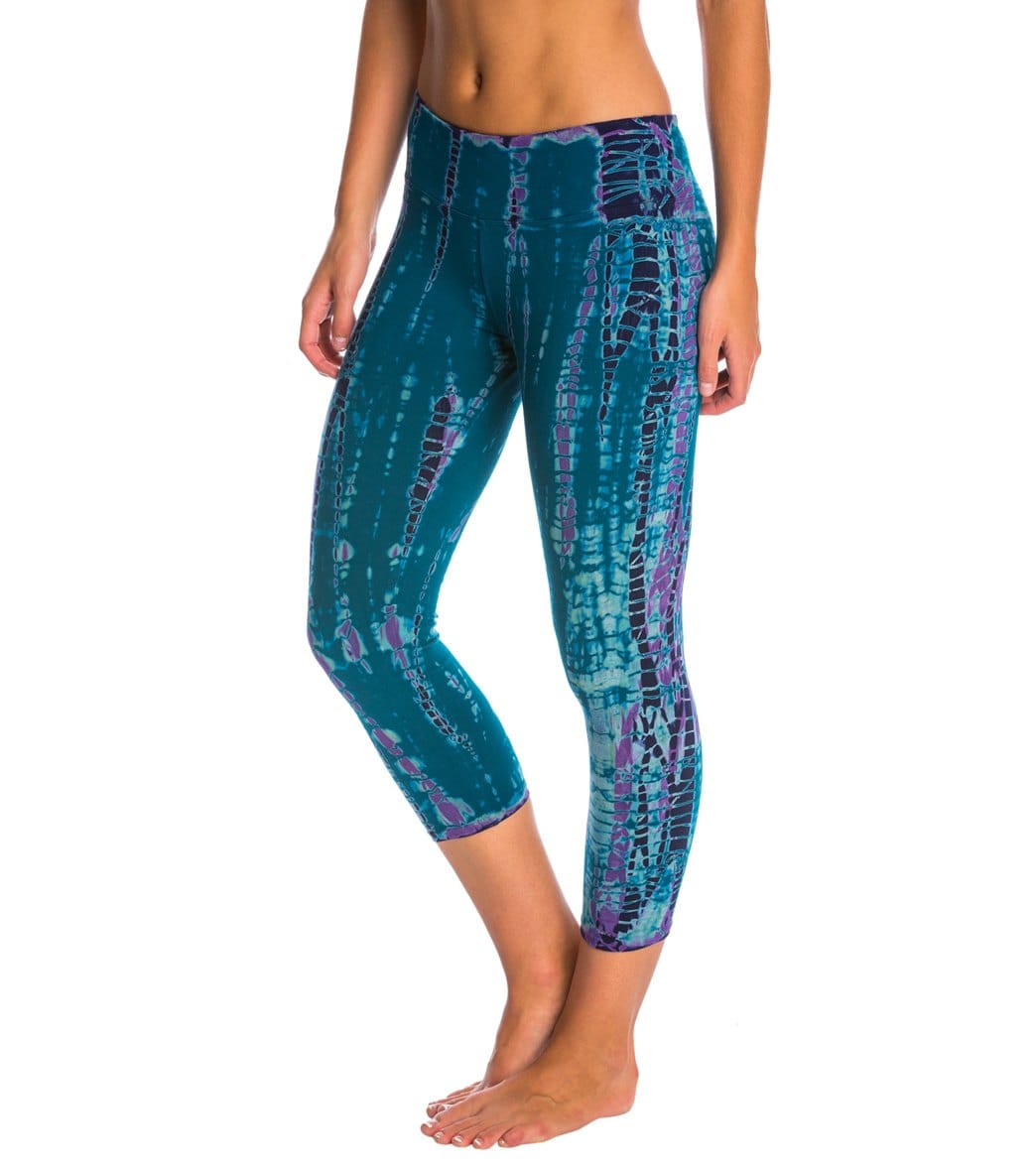 Hard Tail Flat Waisted Cotton Yoga Capris
