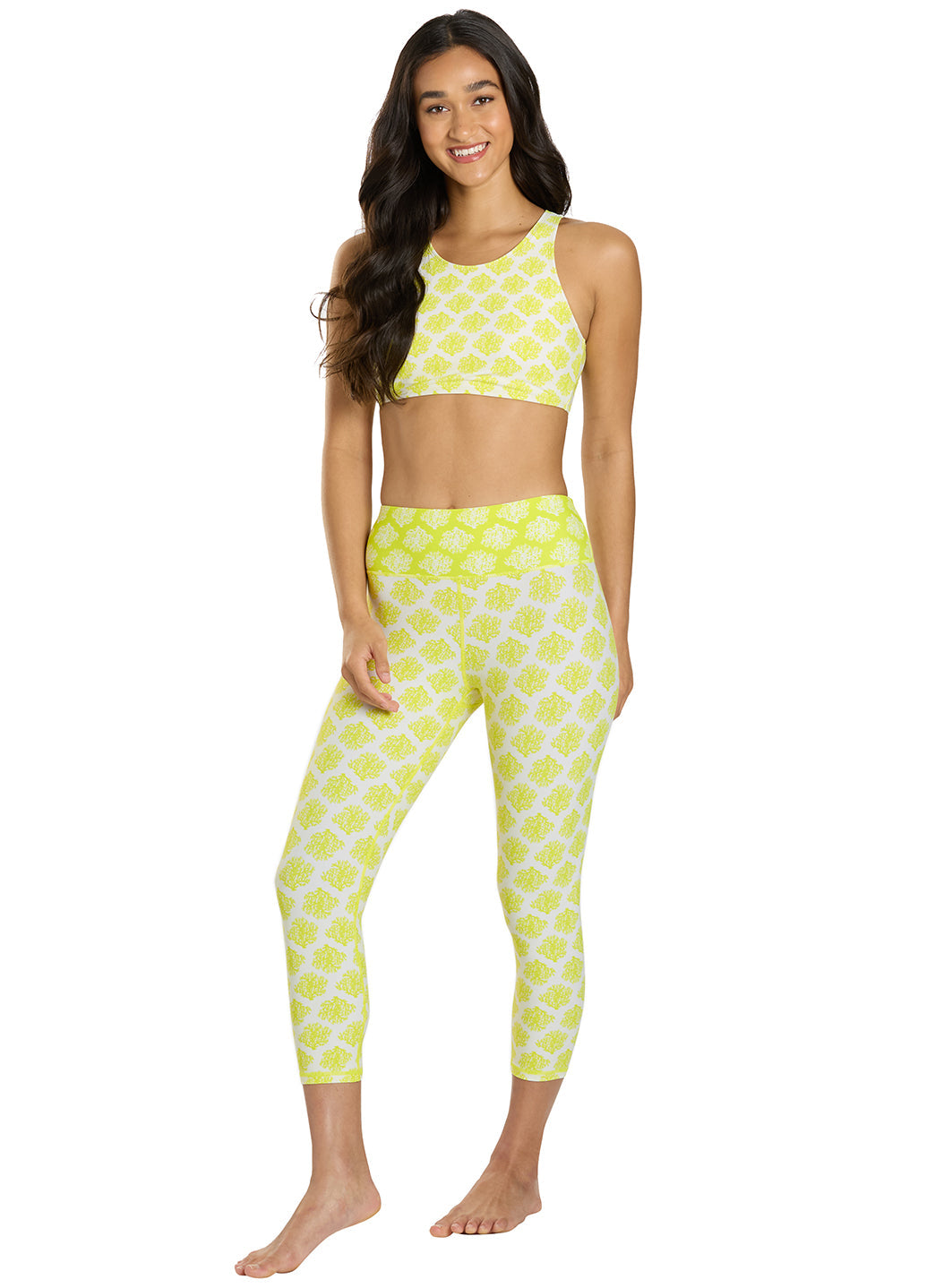 Sporti Active Coral Bloom Swim Capri Legging