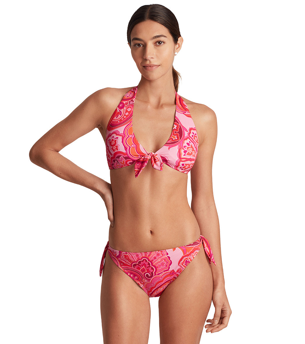 Lauren Ralph Lauren Women's Provence Paisley Side Tie Scoop Hipster Bikini Bottom