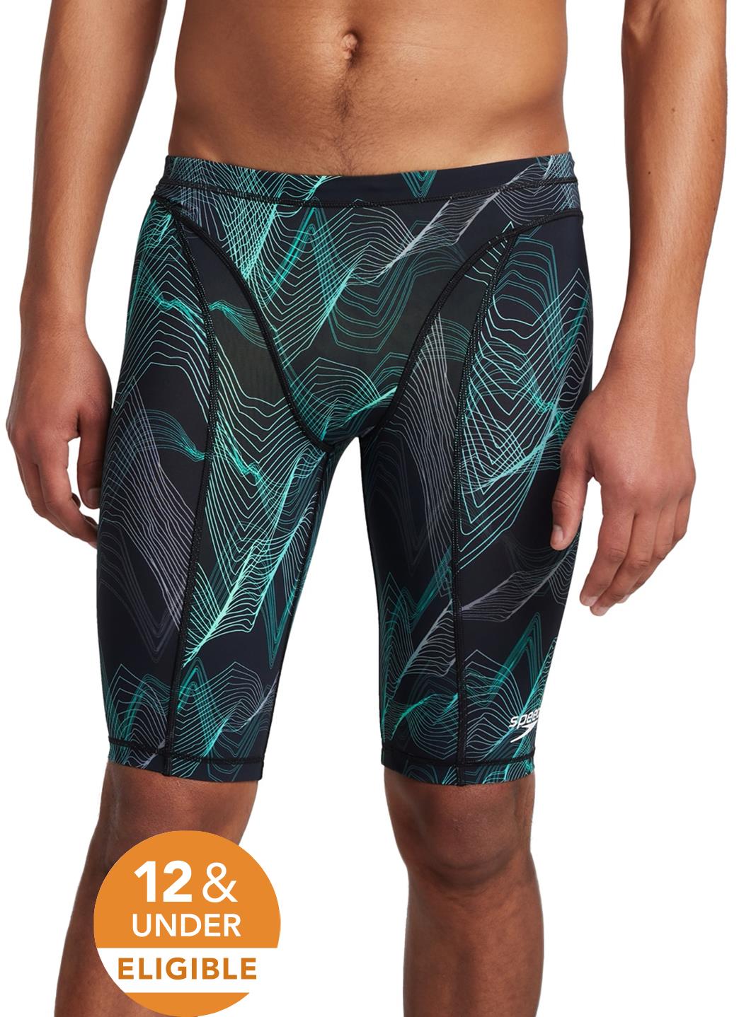 Speedo Men's Print Vanquisher Jammer Tech Suit Swimsuit