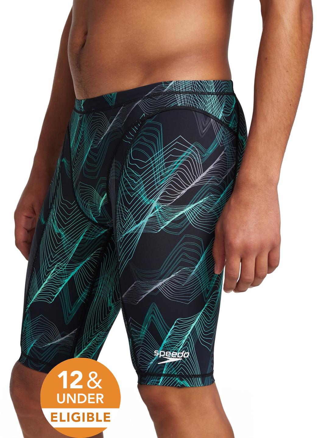 Speedo Men's Print Vanquisher Jammer Tech Suit Swimsuit