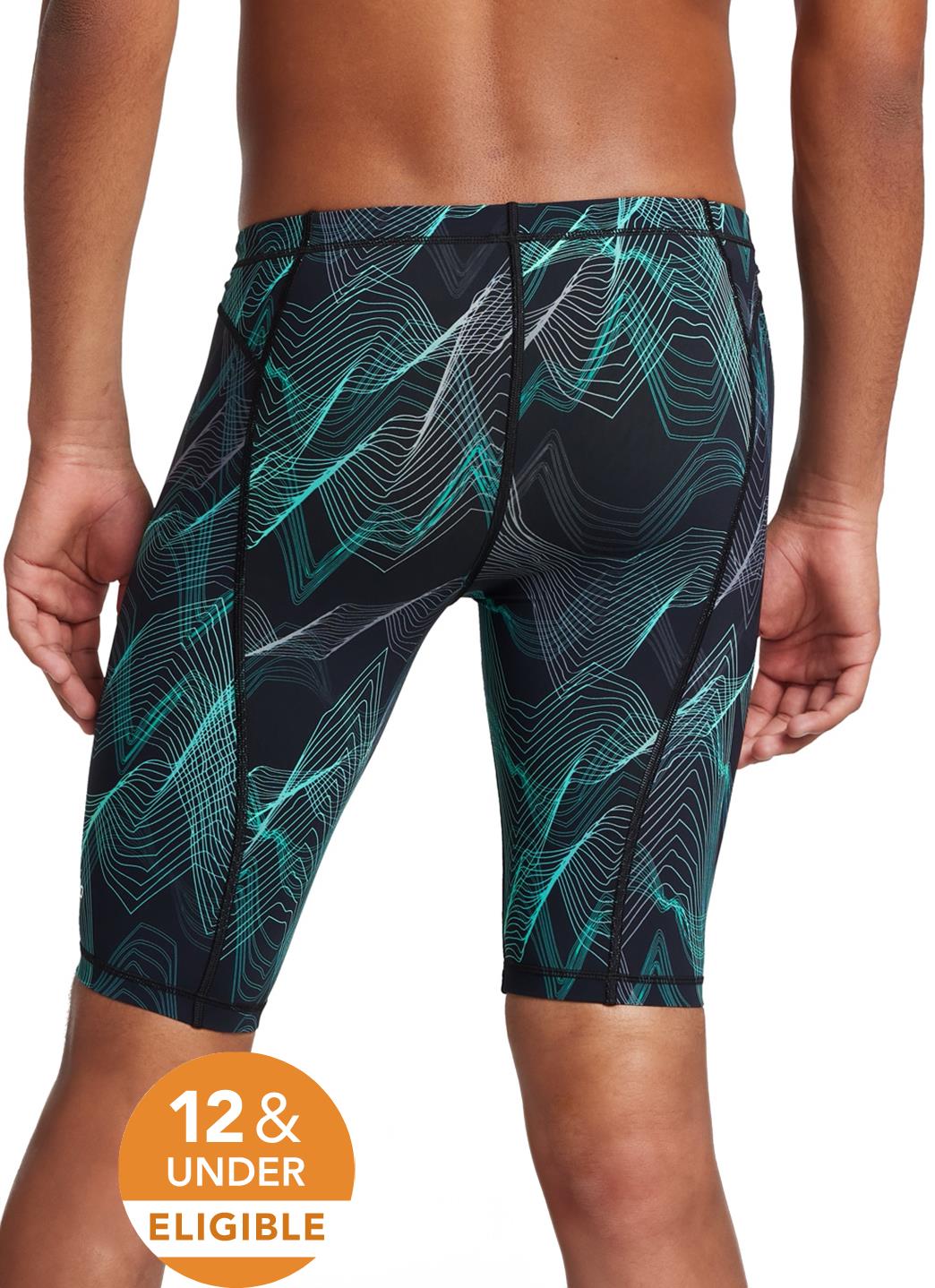 Speedo Men's Print Vanquisher Jammer Tech Suit Swimsuit