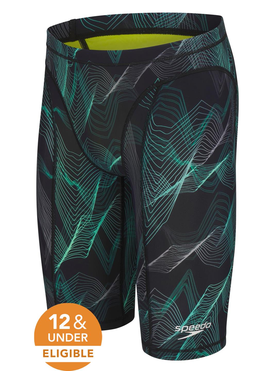 Speedo Men's Print Vanquisher Jammer Tech Suit Swimsuit