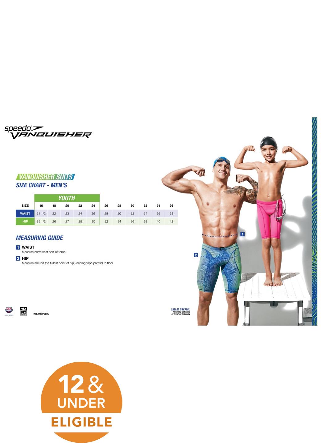 Speedo Men's Print Vanquisher Jammer Tech Suit Swimsuit