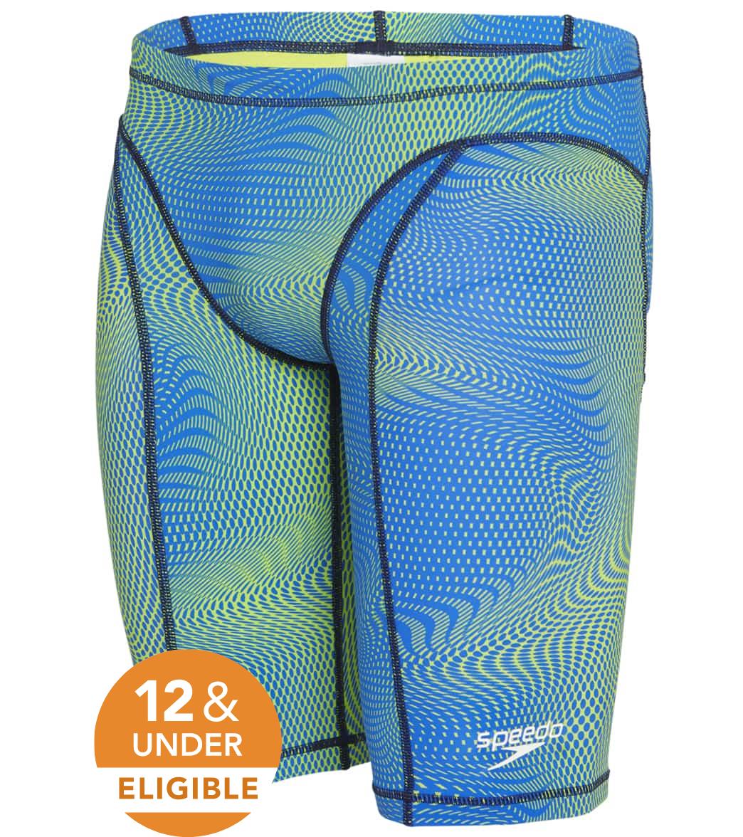 Speedo Men's Print Vanquisher Jammer Tech Suit Swimsuit