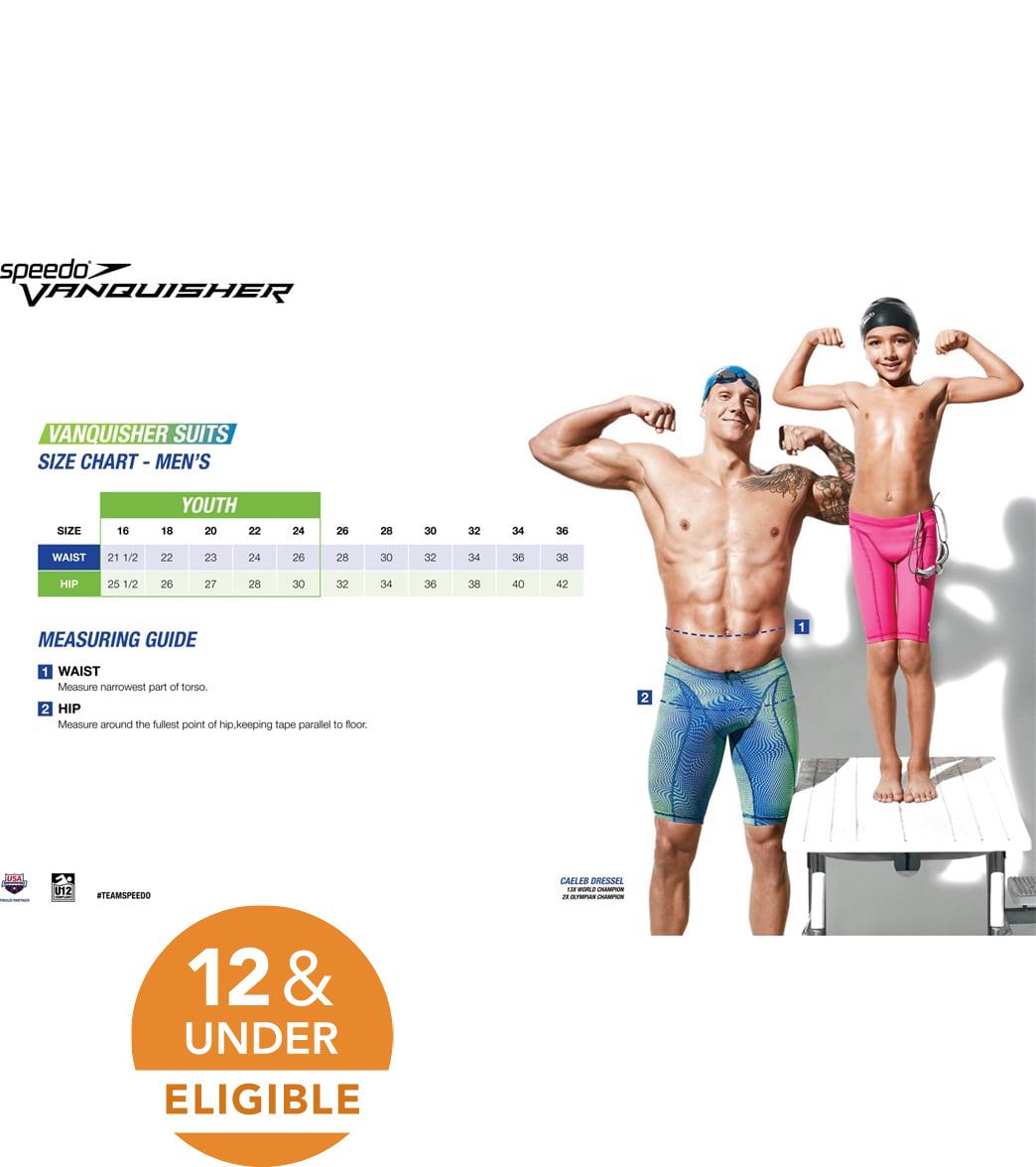 Speedo Men's Print Vanquisher Jammer Tech Suit Swimsuit