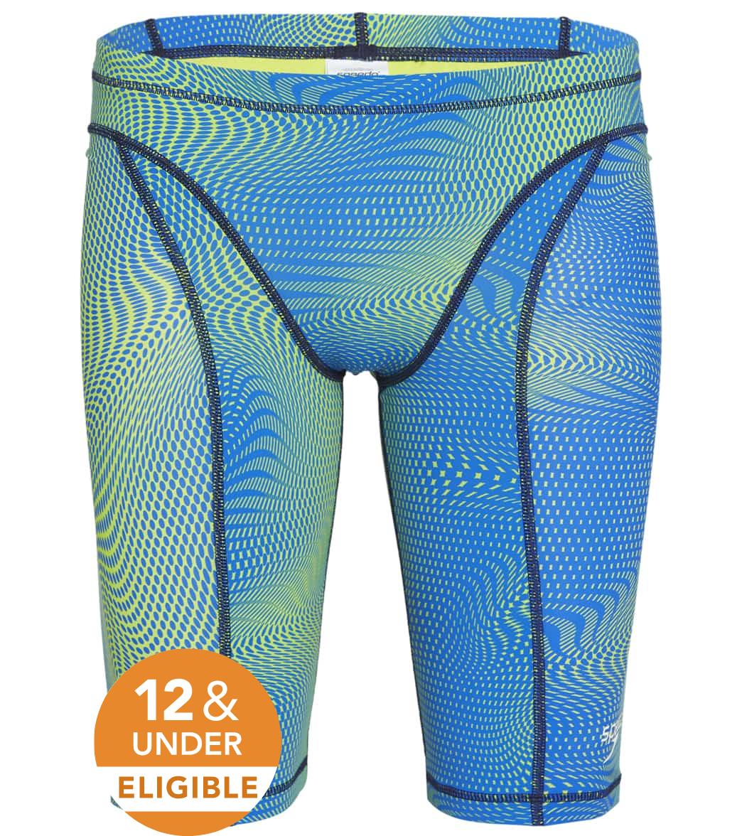 Speedo Men's Print Vanquisher Jammer Tech Suit Swimsuit