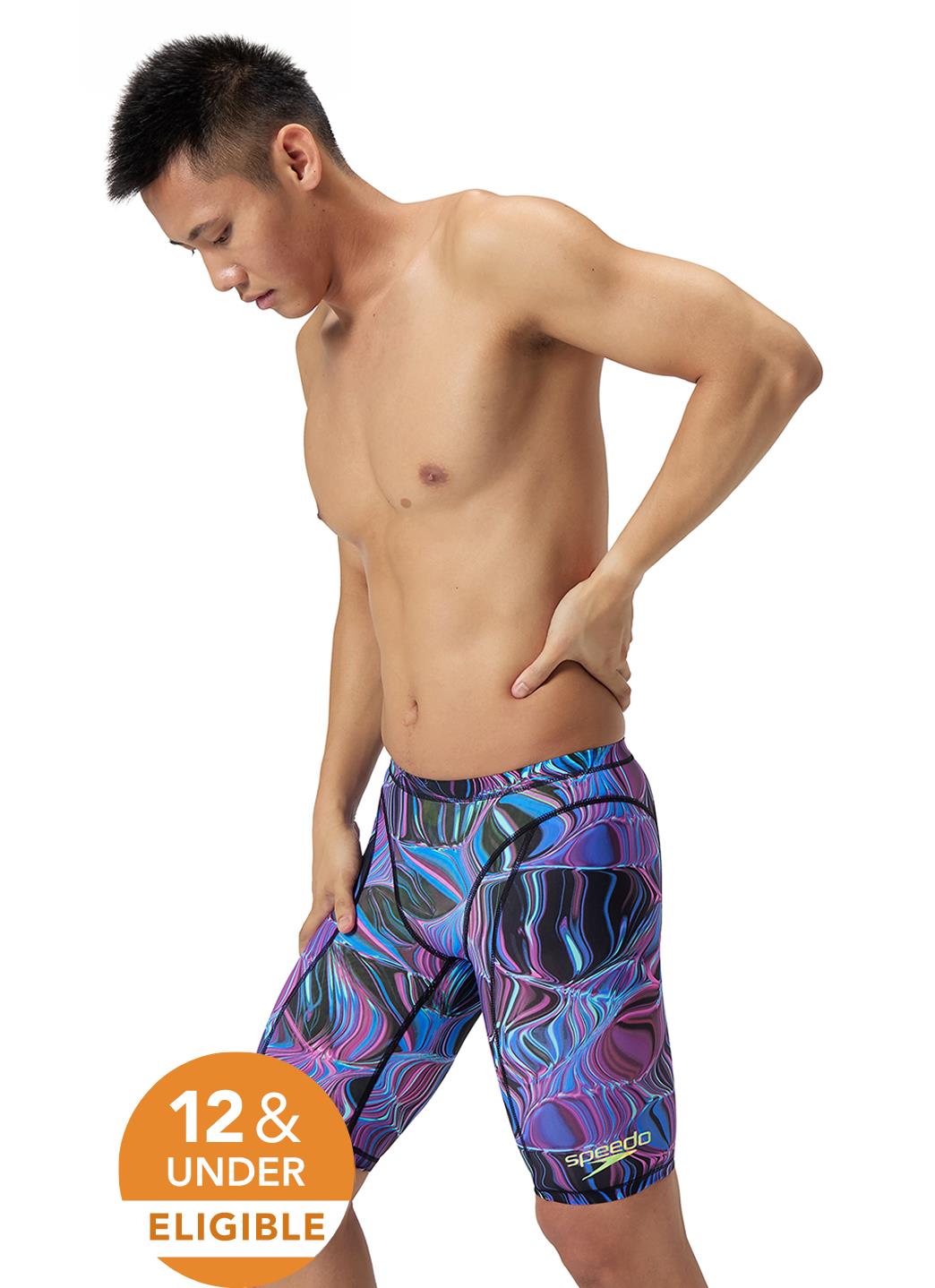 Speedo Men's Print Vanquisher Jammer Tech Suit Swimsuit