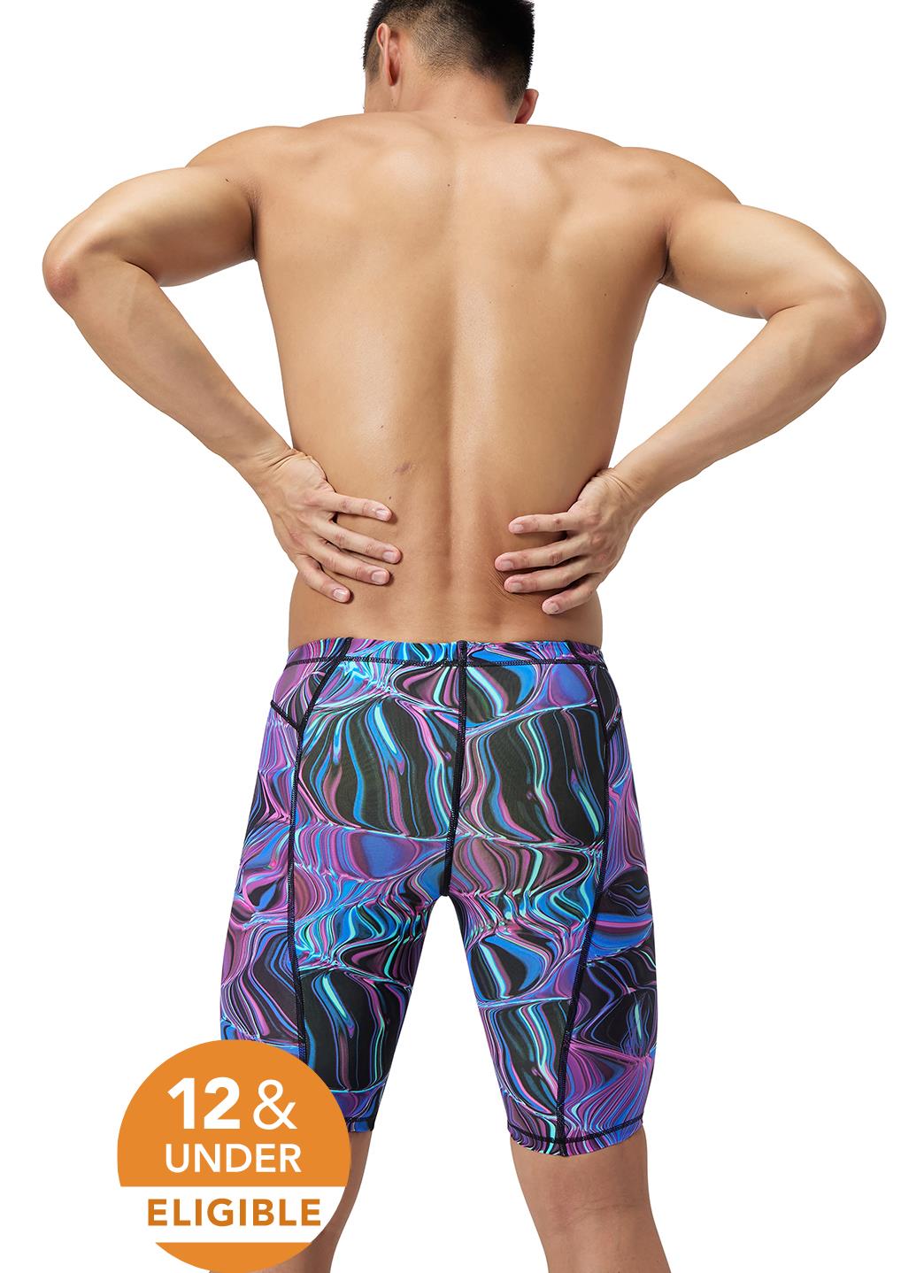 Speedo Men's Print Vanquisher Jammer Tech Suit Swimsuit