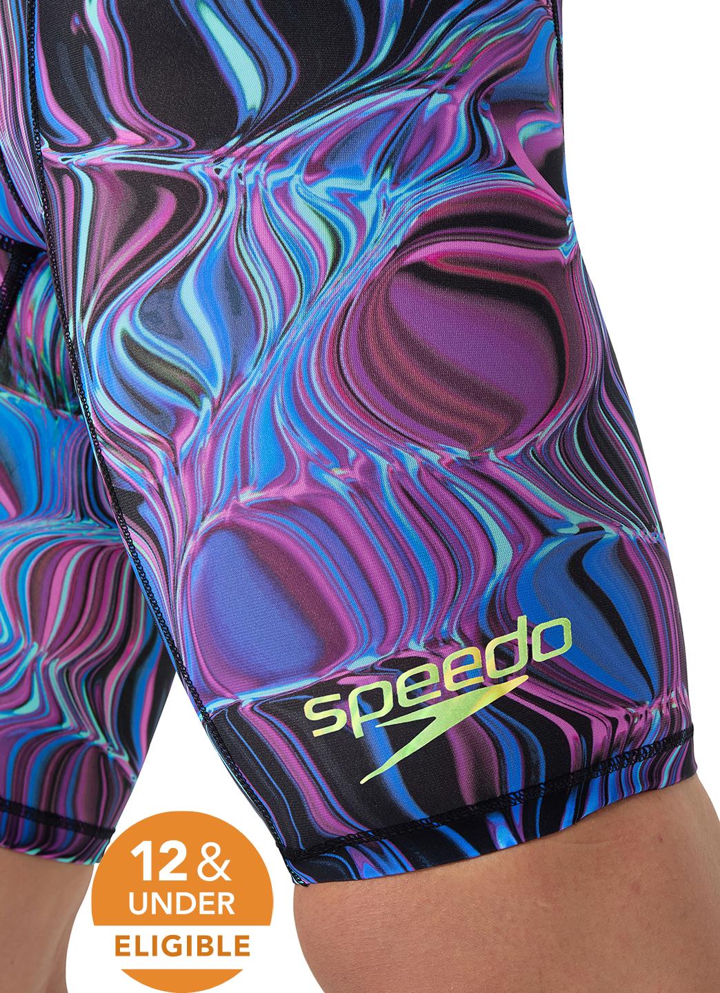 Speedo Men's Print Vanquisher Jammer Tech Suit Swimsuit