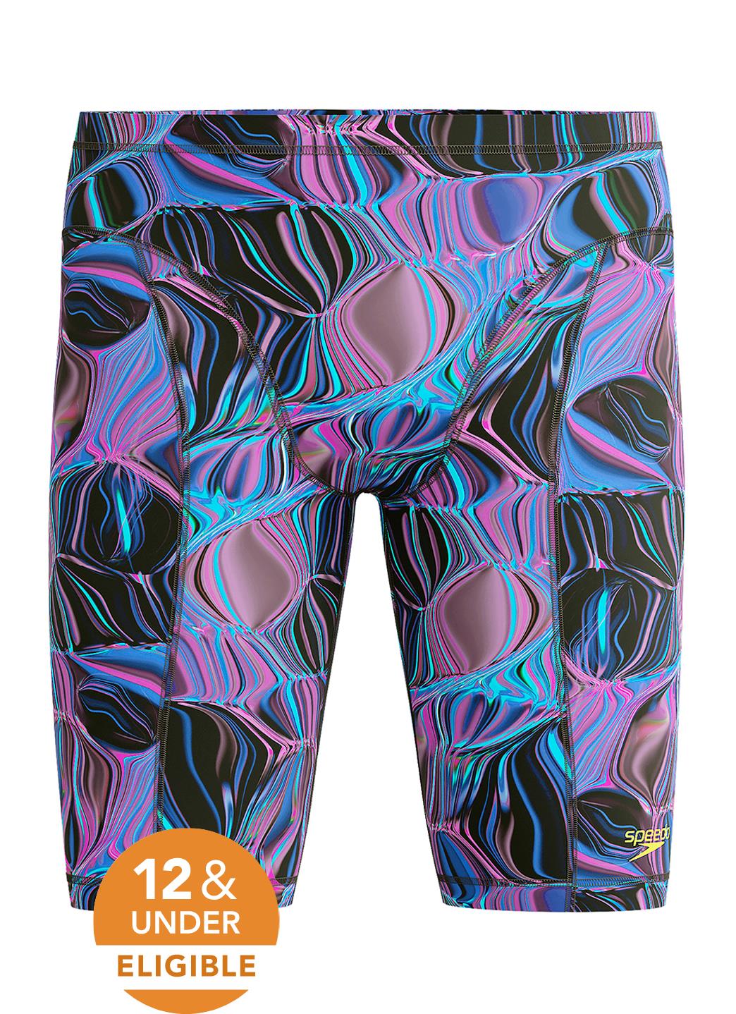 Speedo Men's Print Vanquisher Jammer Tech Suit Swimsuit
