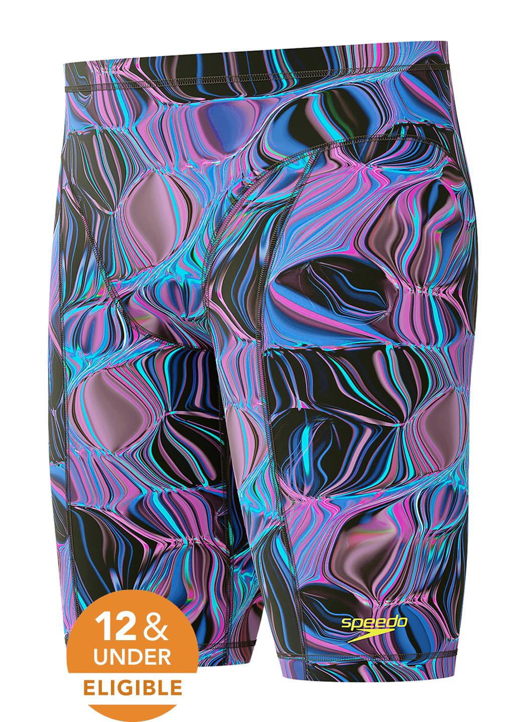 Speedo Men's Print Vanquisher Jammer Tech Suit Swimsuit