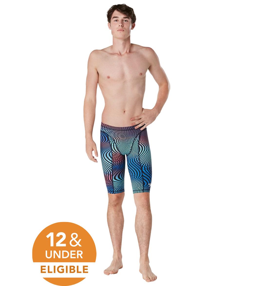 Speedo Men's Print Vanquisher Jammer Tech Suit Swimsuit