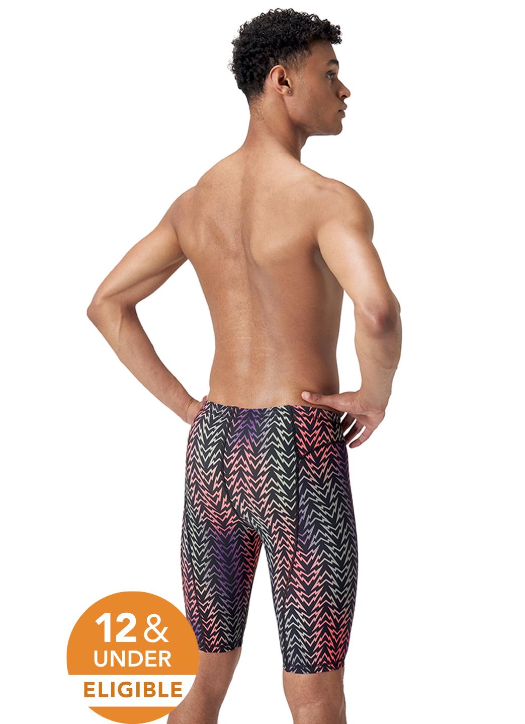 Speedo Men's Print Vanquisher Jammer Tech Suit Swimsuit