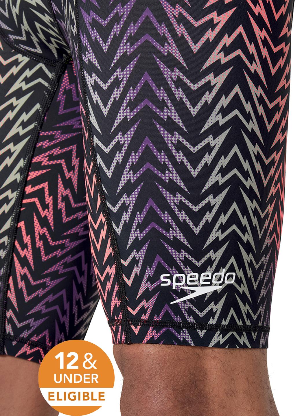 Speedo Men's Print Vanquisher Jammer Tech Suit Swimsuit