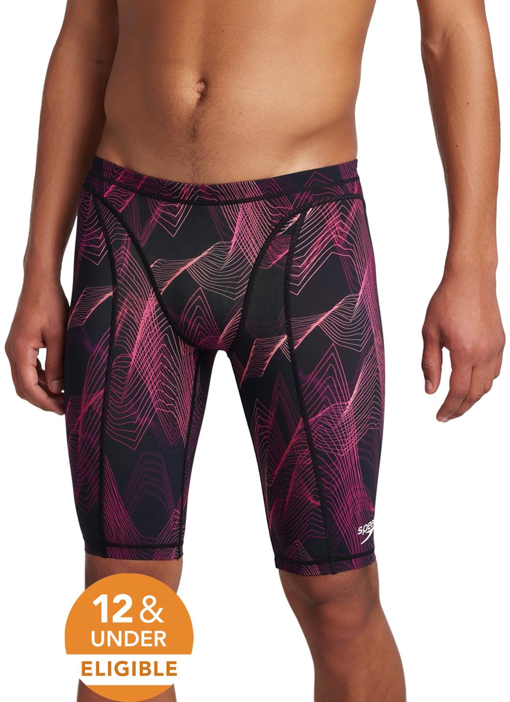 Speedo Men's Print Vanquisher Jammer Tech Suit Swimsuit
