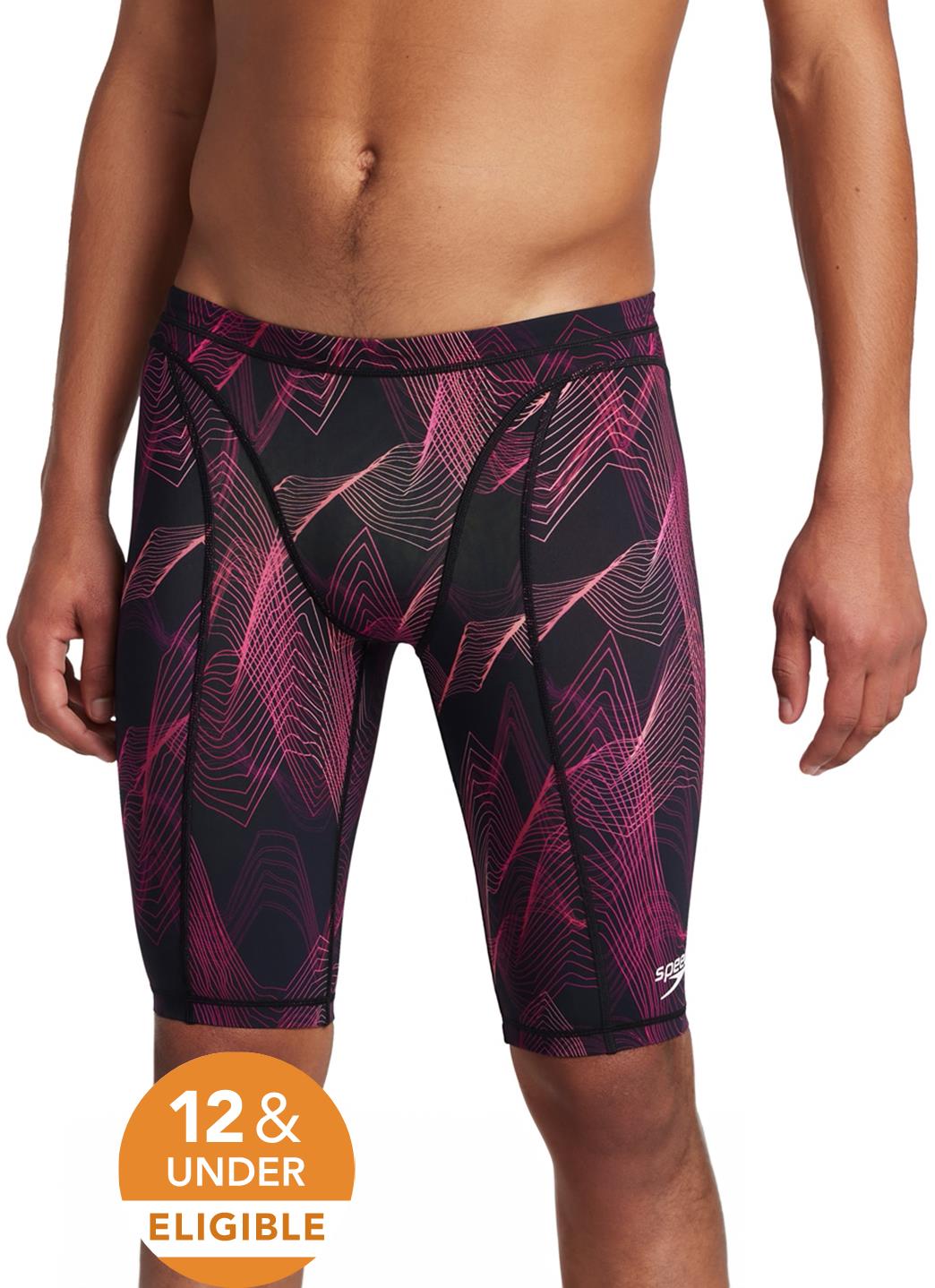 Speedo Men's Print Vanquisher Jammer Tech Suit Swimsuit