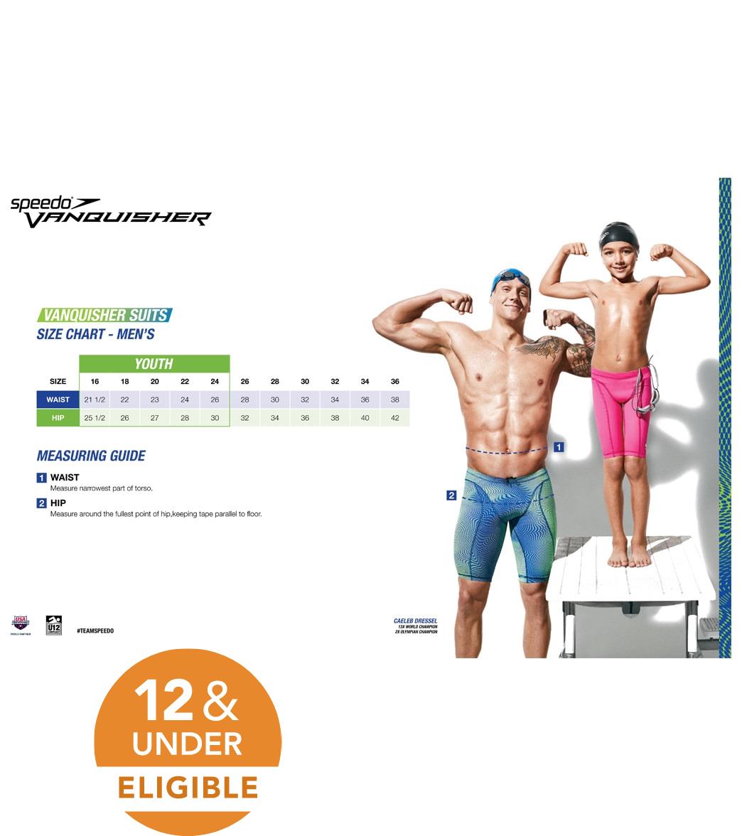 Speedo Men's Print Vanquisher Jammer Tech Suit Swimsuit