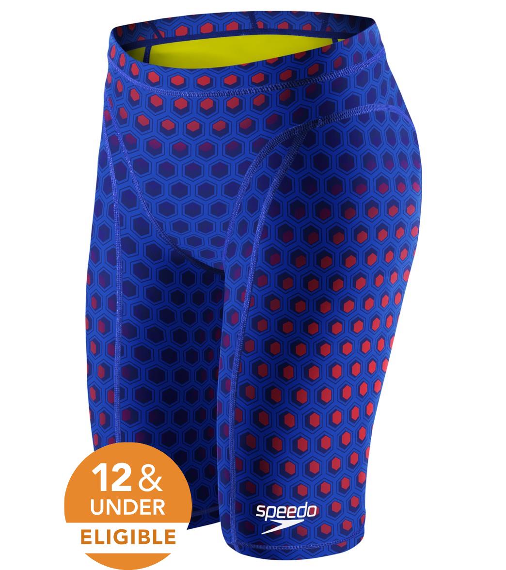 Speedo Men's Print Vanquisher Jammer Tech Suit Swimsuit