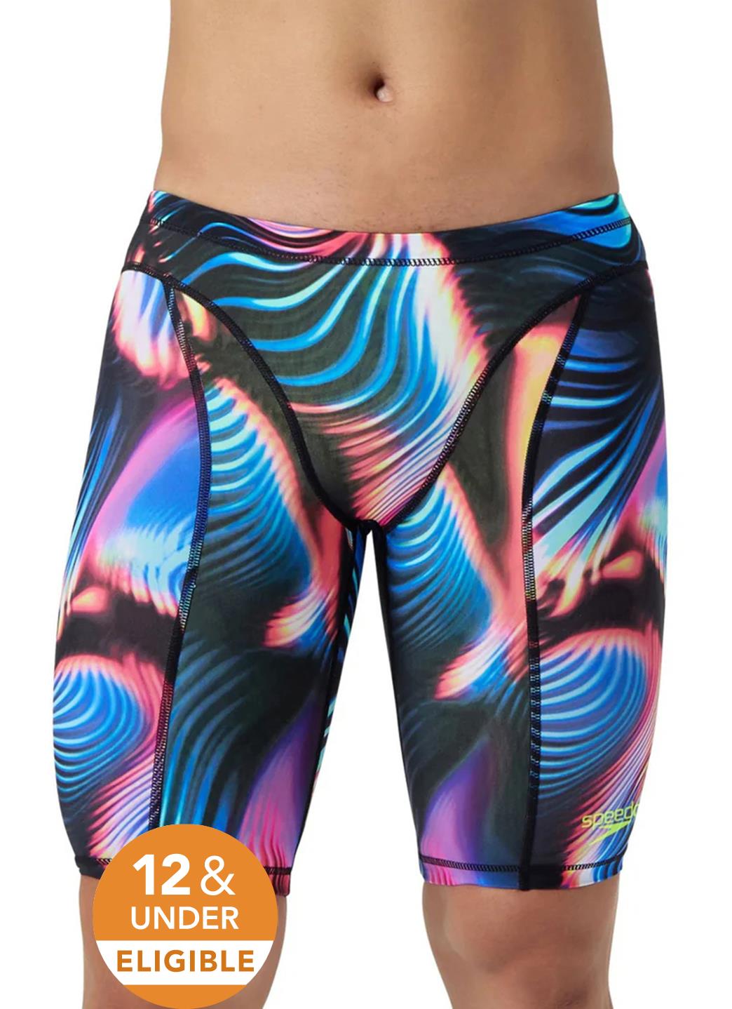 Speedo Men's Print Vanquisher Jammer Tech Suit Swimsuit