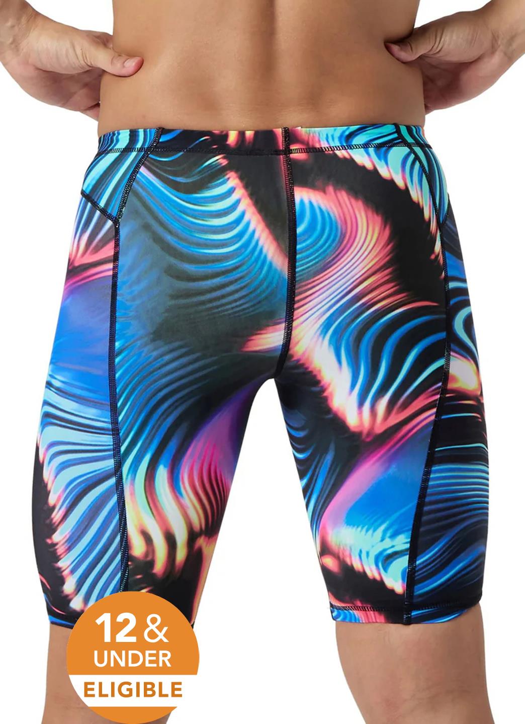 Speedo Men's Print Vanquisher Jammer Tech Suit Swimsuit