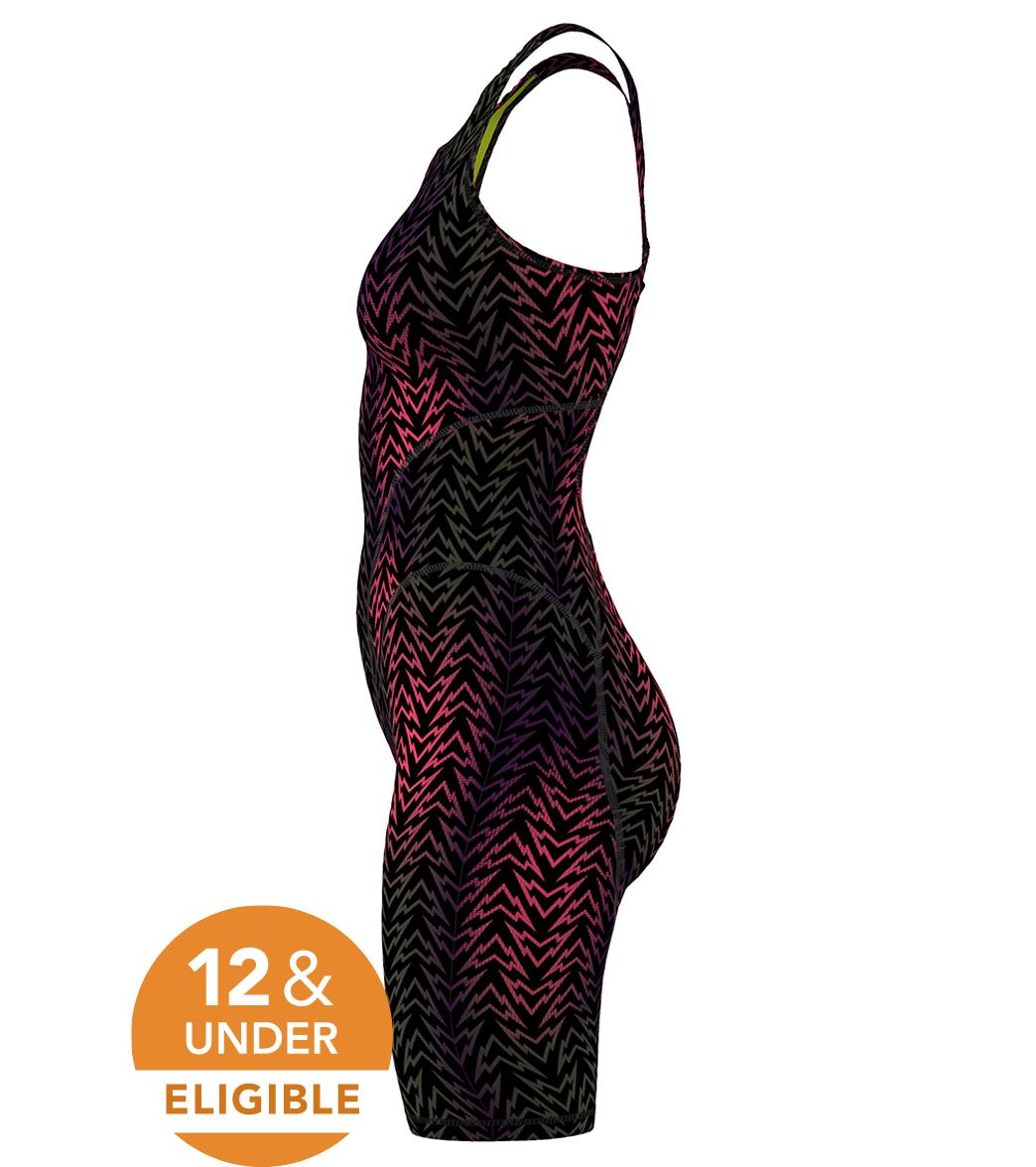 Speedo Women's Print Vanquisher Kneeskin Tech Suit Swimsuit