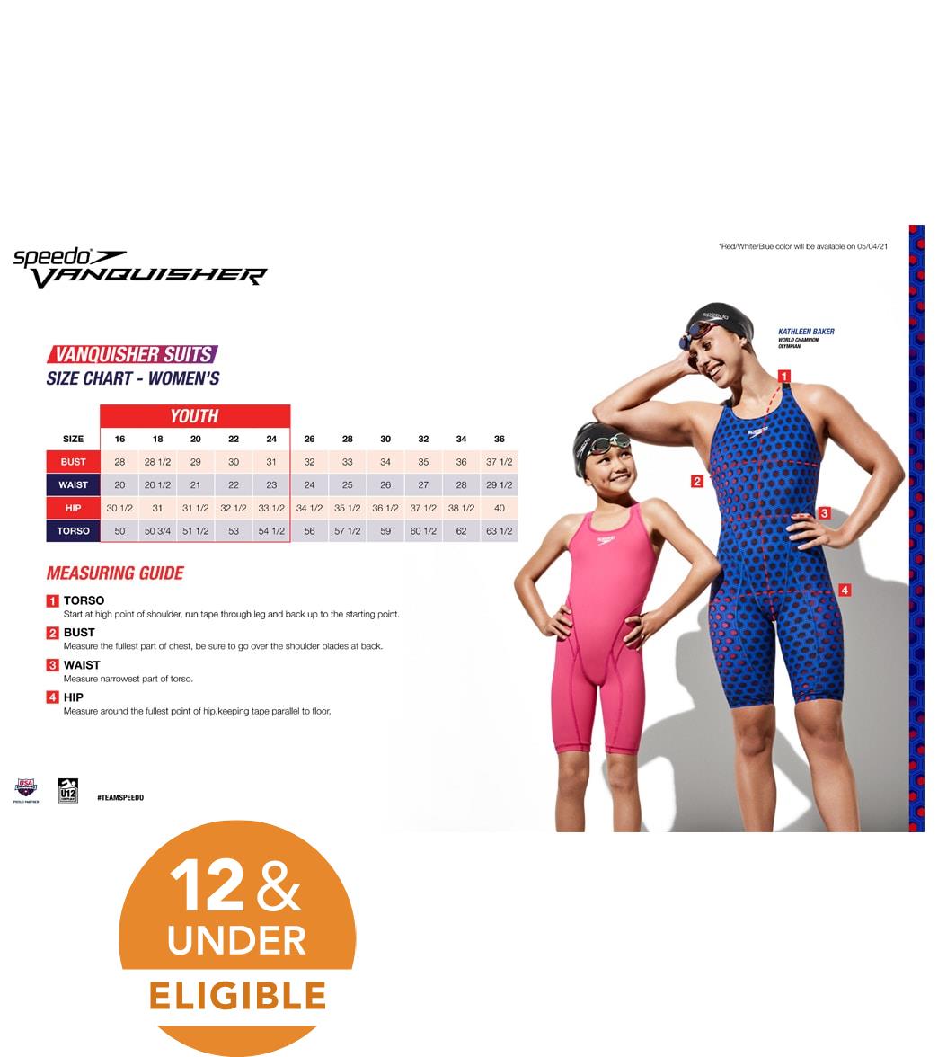 Speedo Women's Print Vanquisher Kneeskin Tech Suit Swimsuit