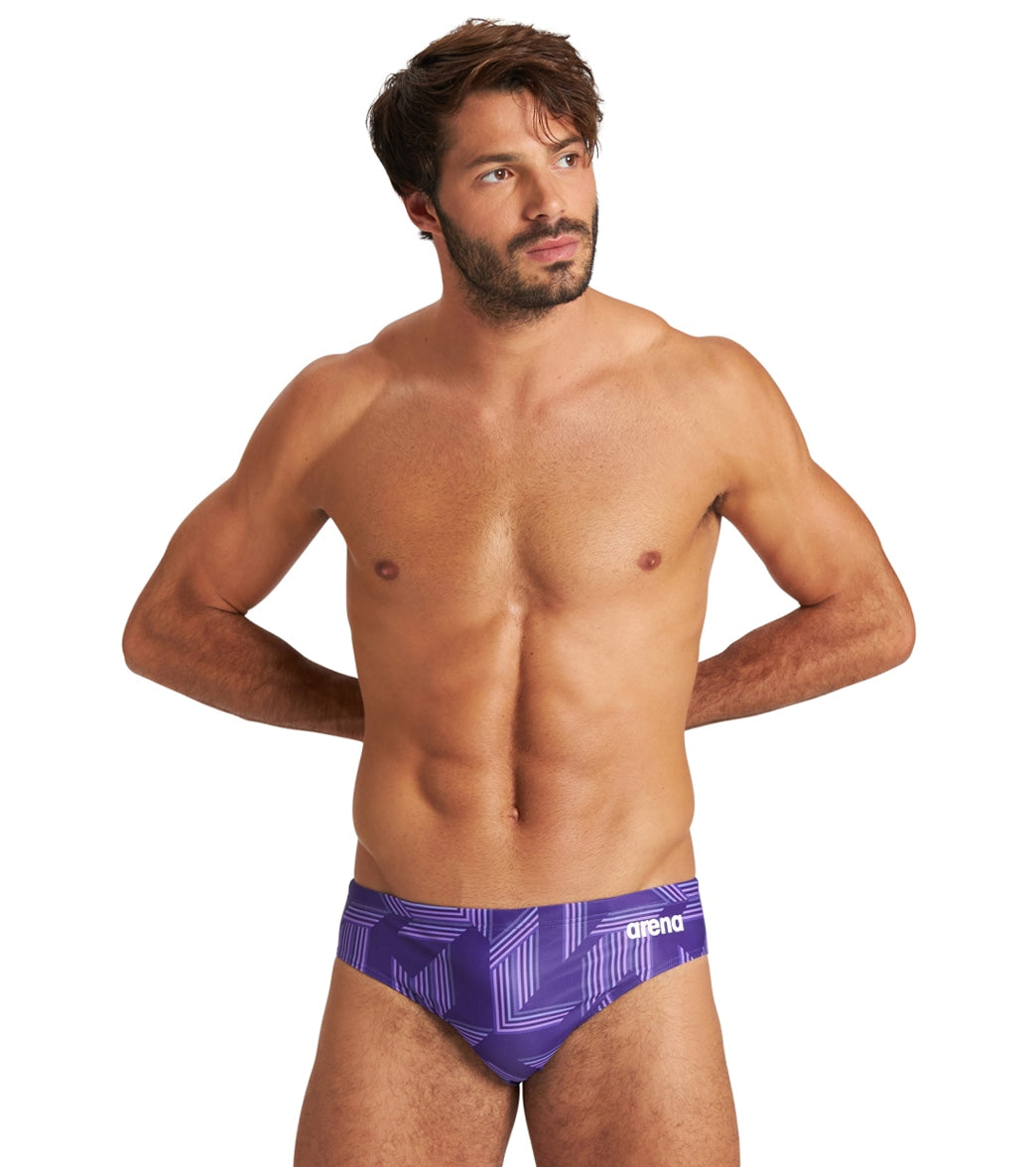 Arena Men's Puzzled Brief Swimsuit