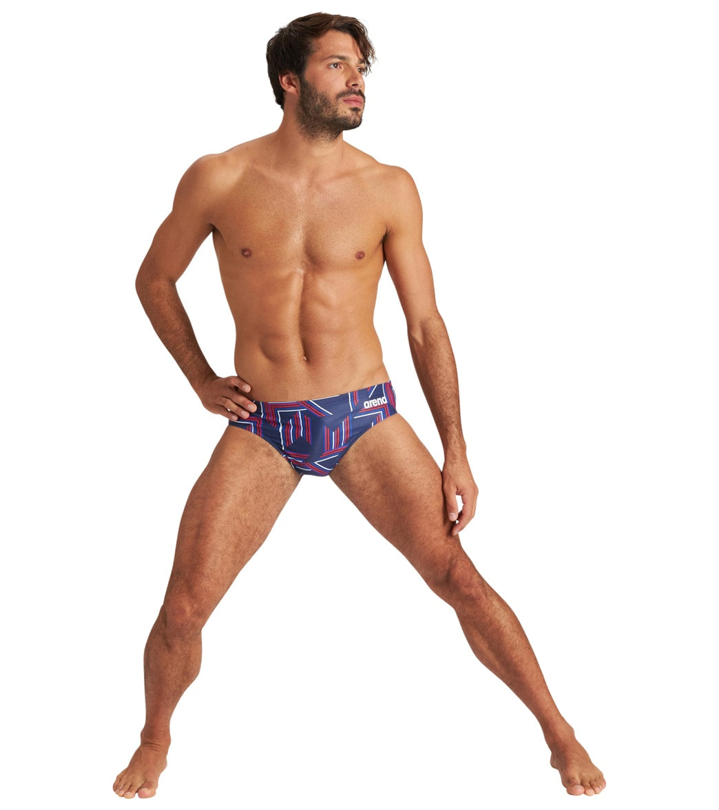 Arena Men's Puzzled Brief Swimsuit