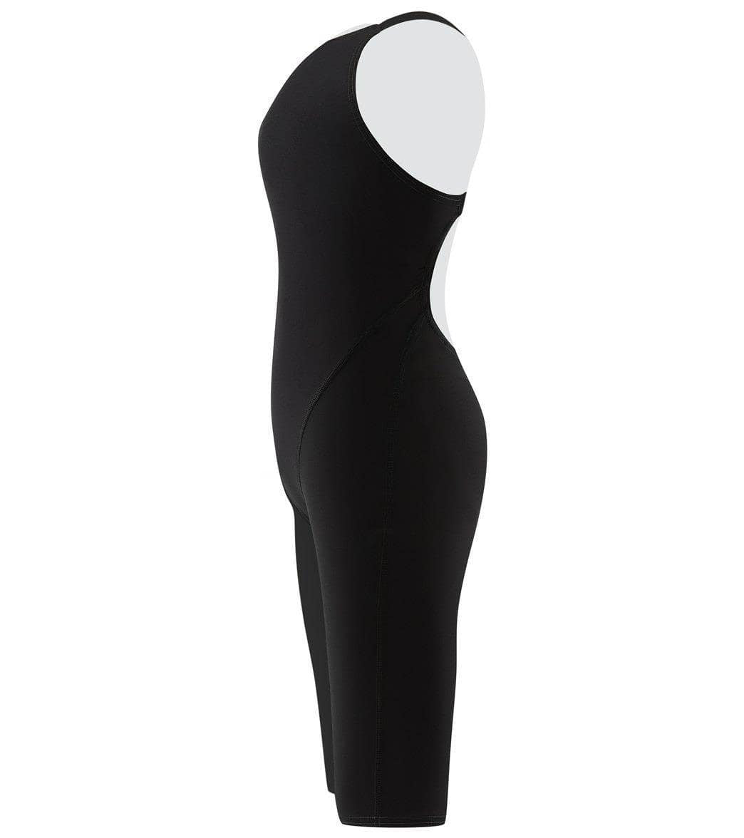 Speedo Women's LZR Racer Pro Recordbreaker Open Back Kneeskin with Comfort Strap Tech Suit Swimsuit