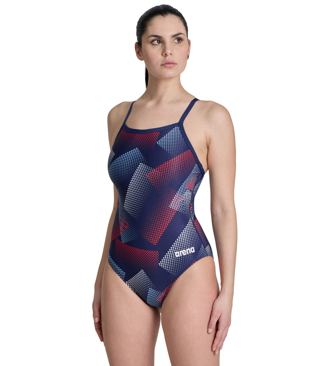Arena Women's Halftone Lightdrop Back One Piece Swimsuit