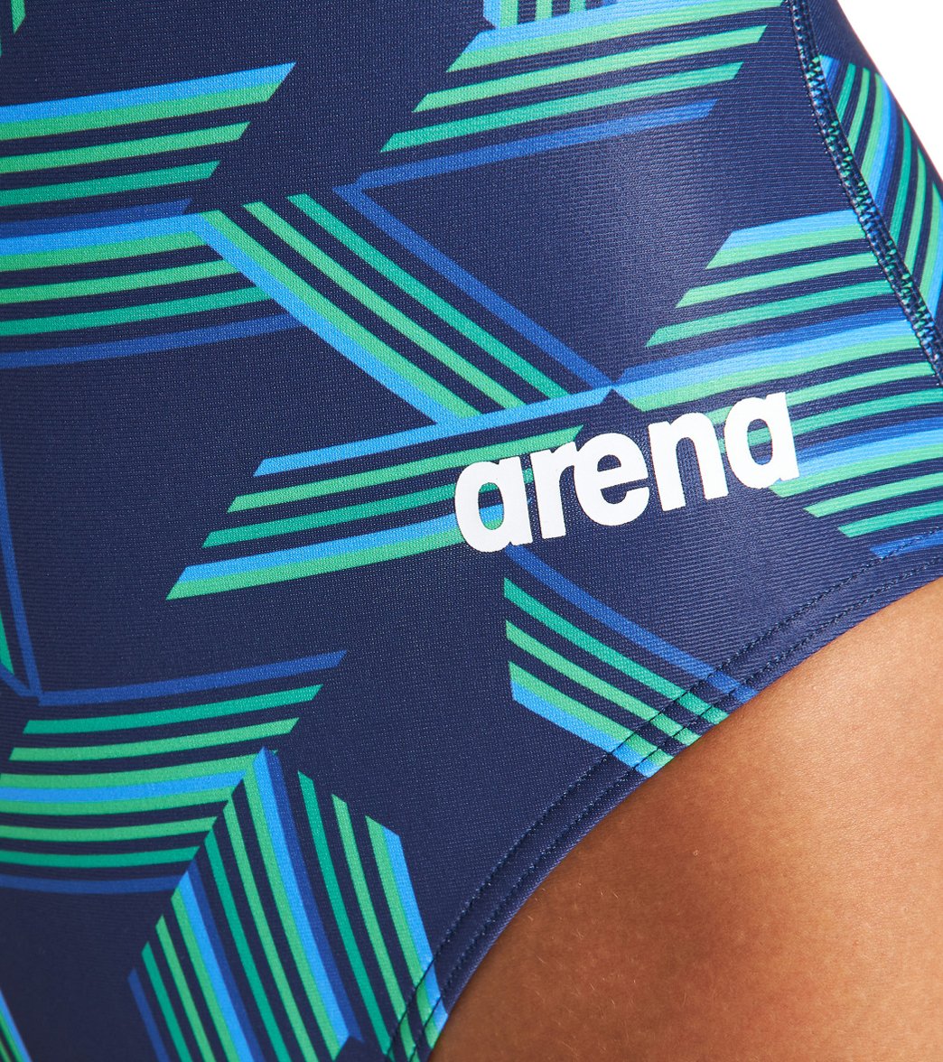 Arena Women's Puzzled Light Drop Back One Piece Swimsuit