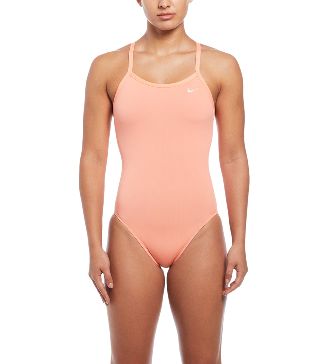 Nike Women's HydraStrong Solid Poly Racer Back One Piece Swimsuit