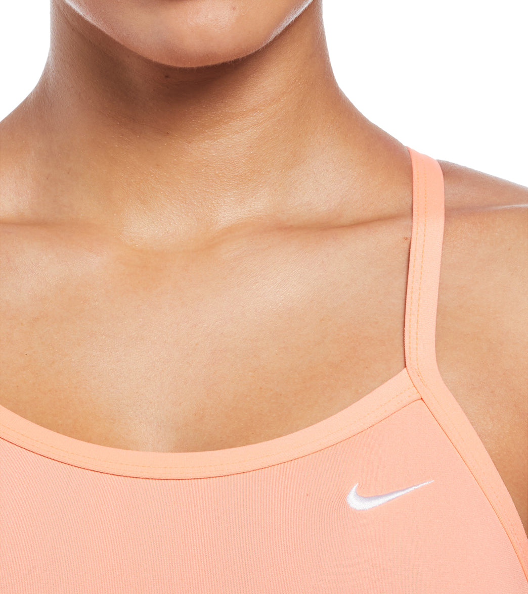 Nike Women's HydraStrong Solid Poly Racer Back One Piece Swimsuit