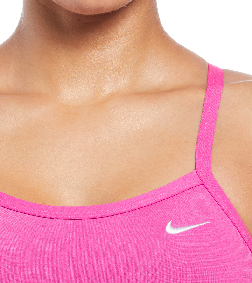 Nike Women's HydraStrong Solid Poly Racer Back One Piece Swimsuit