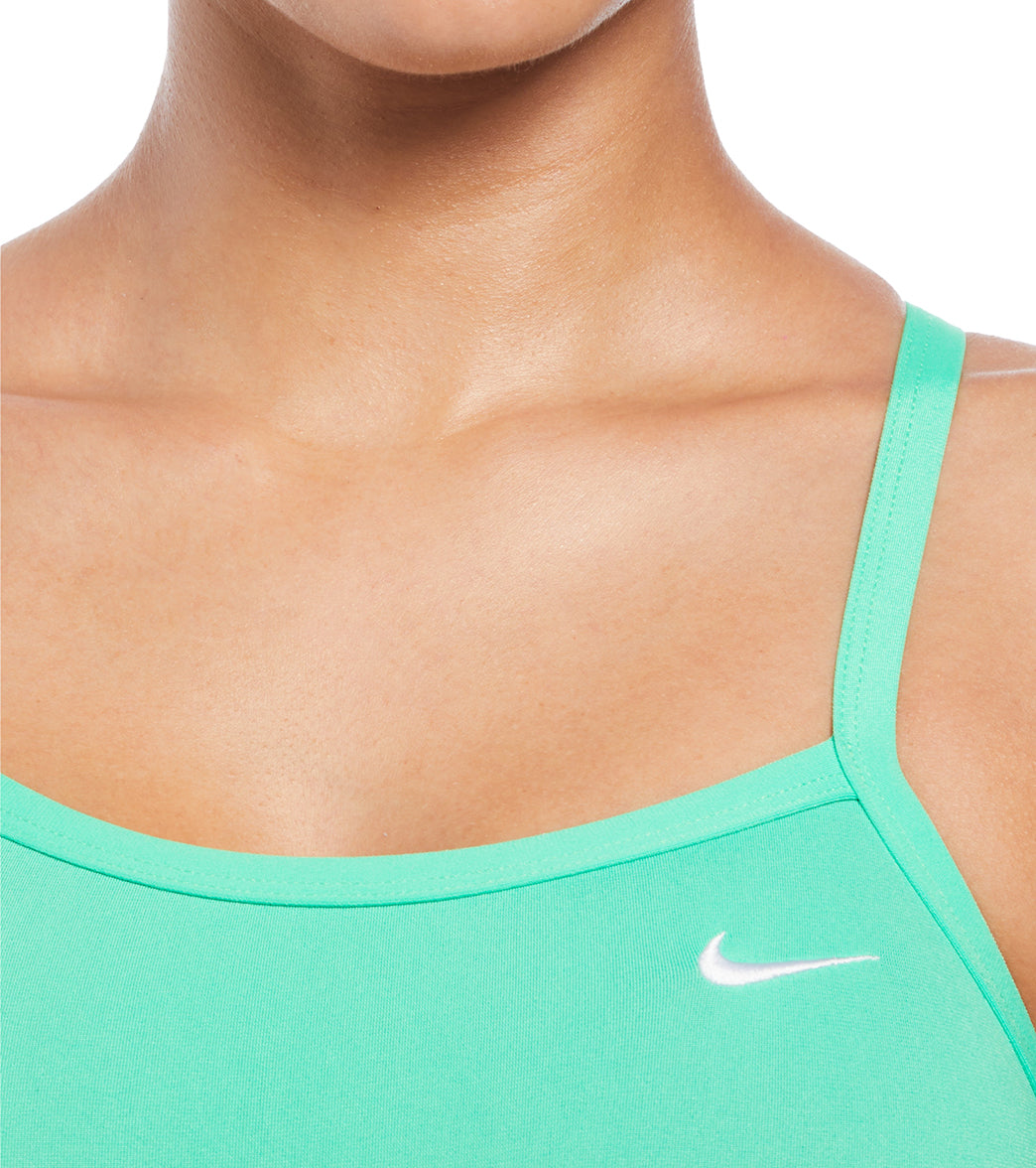 Nike Women's HydraStrong Solid Poly Racer Back One Piece Swimsuit