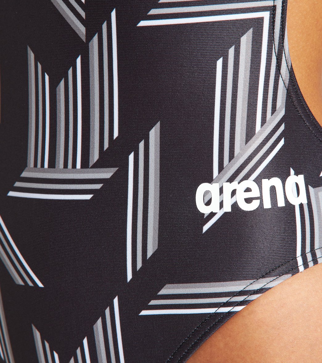 Arena Women's Puzzled Challenge Back One Piece Swimsuit