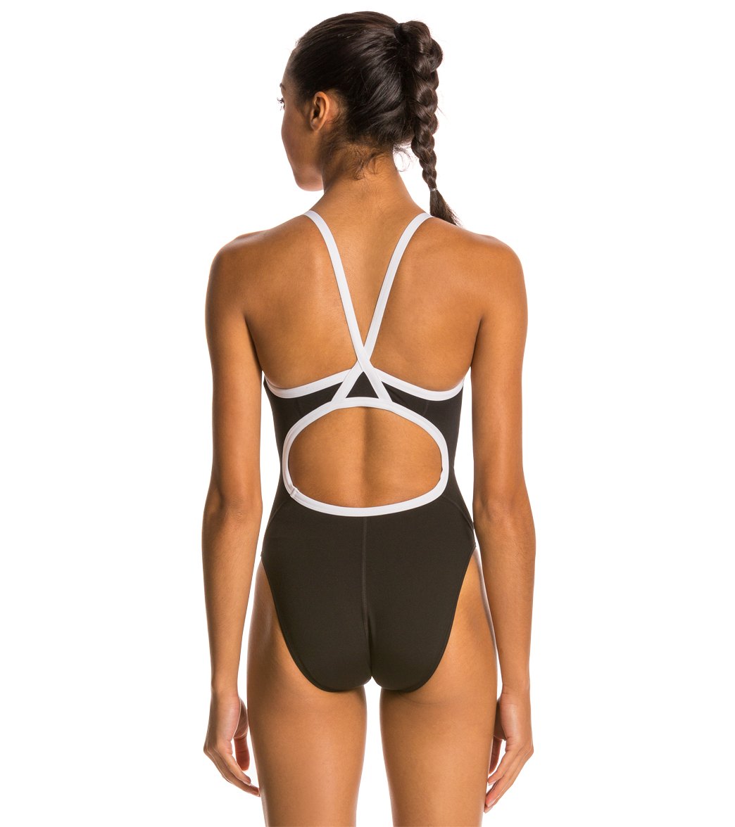 Speedo Women's Solid Endurance+ Flyback Training One Piece Swimsuit