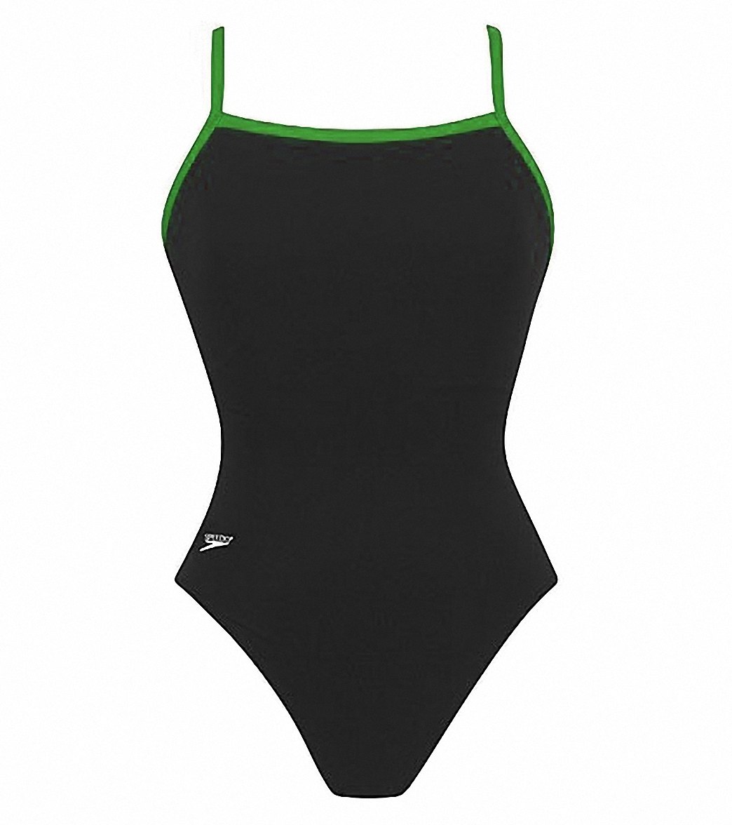 Speedo Women's Solid Endurance+ Flyback Training One Piece Swimsuit