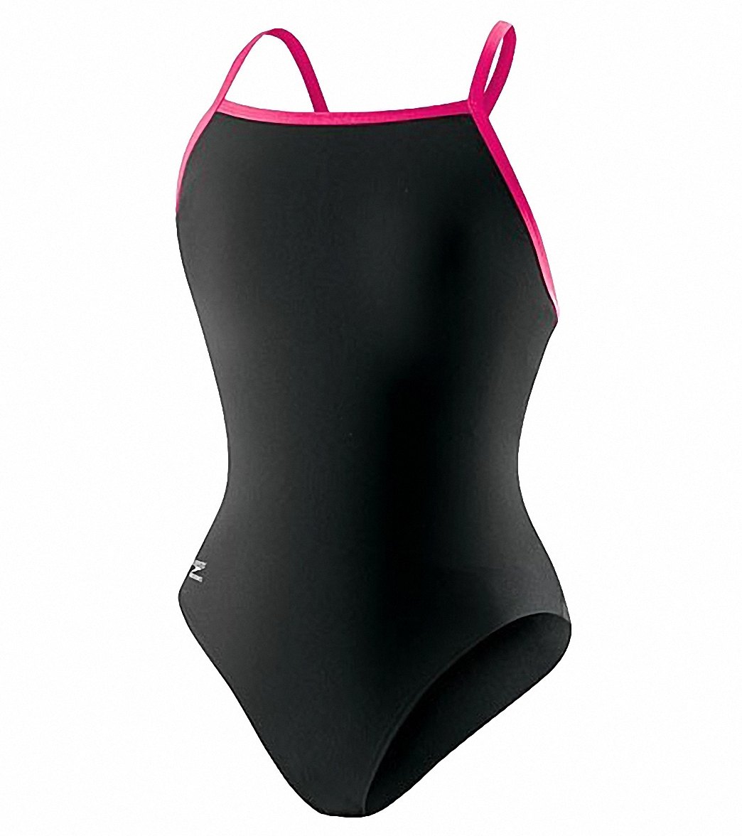 Speedo Women's Solid Endurance+ Flyback Training One Piece Swimsuit