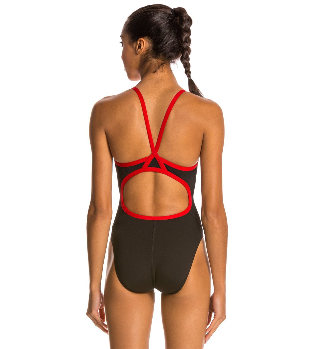 Speedo Women's Solid Endurance+ Flyback Training One Piece Swimsuit