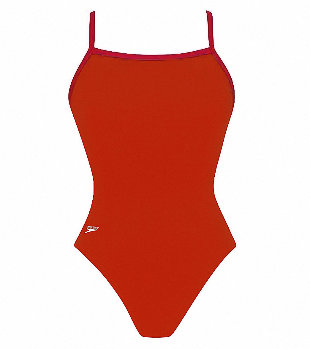 Speedo Women's Solid Endurance+ Flyback Training One Piece Swimsuit