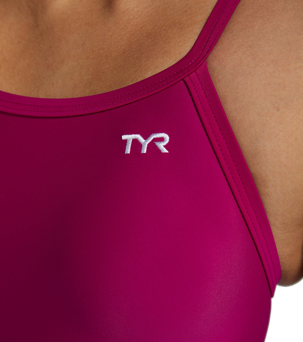 TYR Women's TYReco Solid Diamondfit One Piece Swimsuit