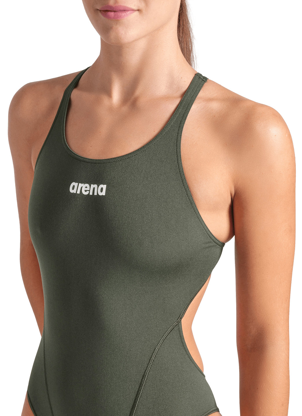 Arena Women's Solid Tech Back One Piece Swimsuit