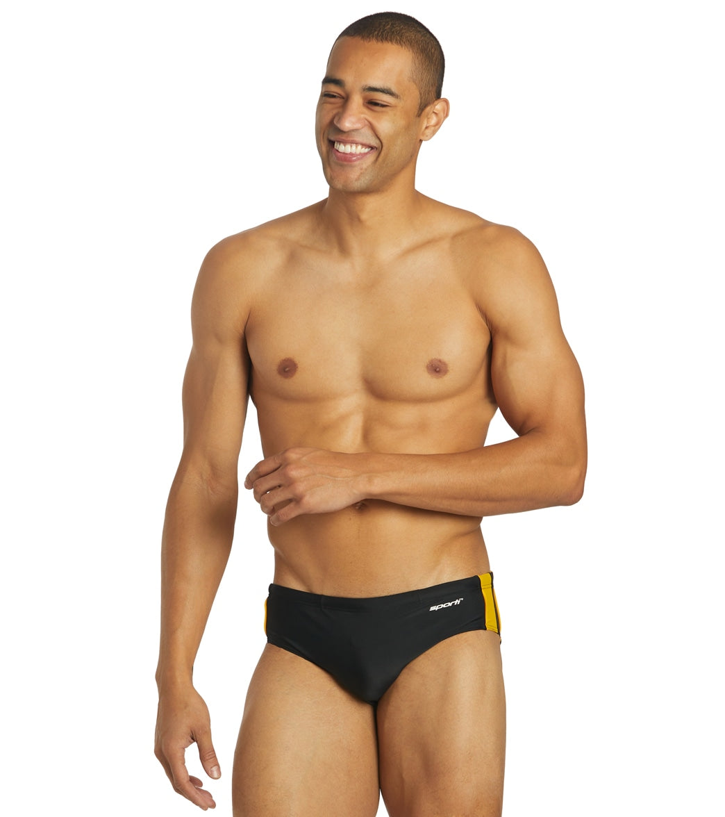 Sporti Piped Splice Brief Swimsuit (22-40)