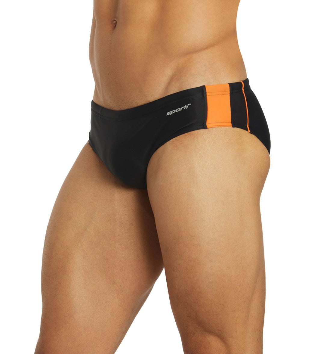Sporti Piped Splice Brief Swimsuit (22-40)