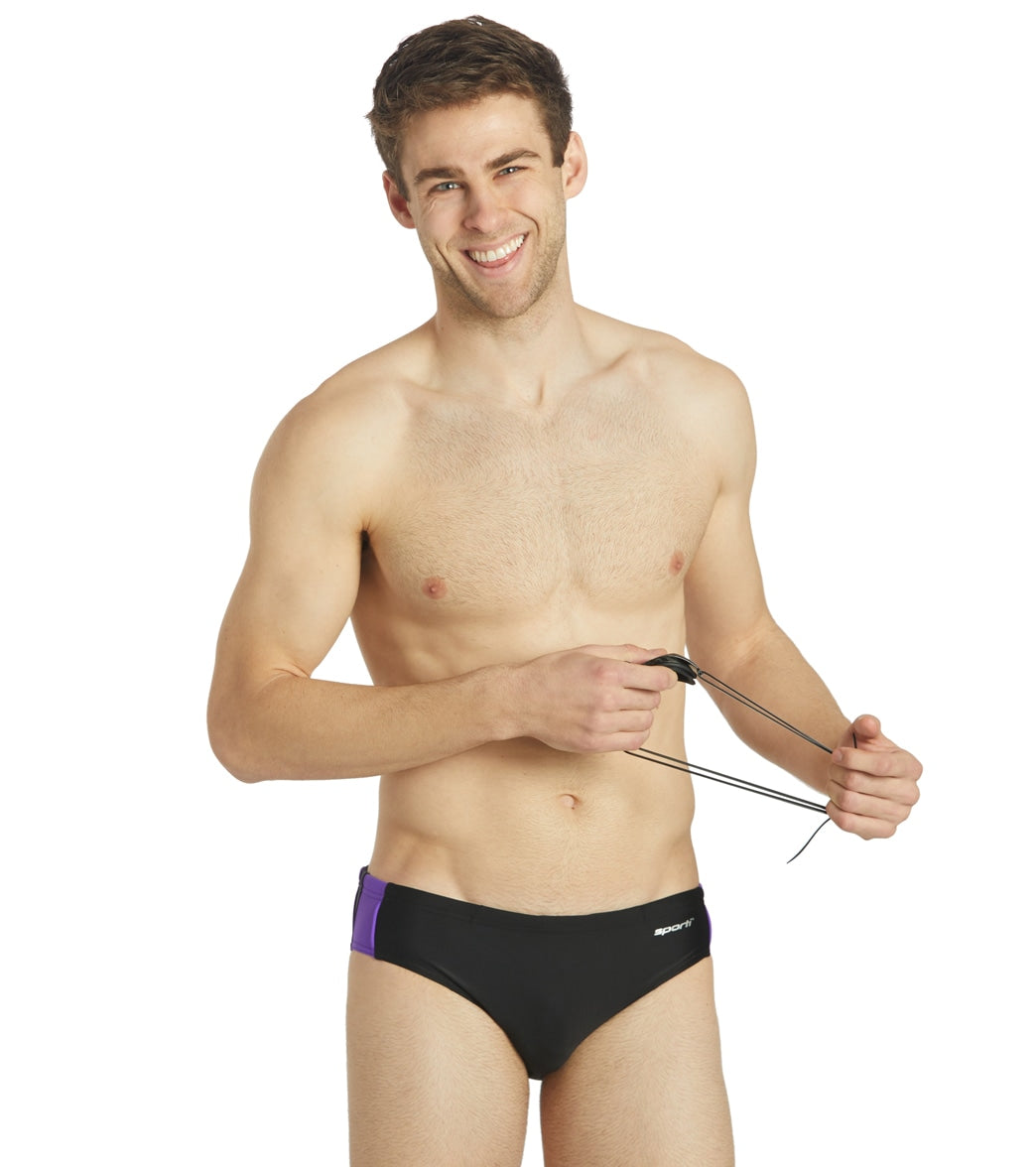 Sporti Piped Splice Brief Swimsuit (22-40)